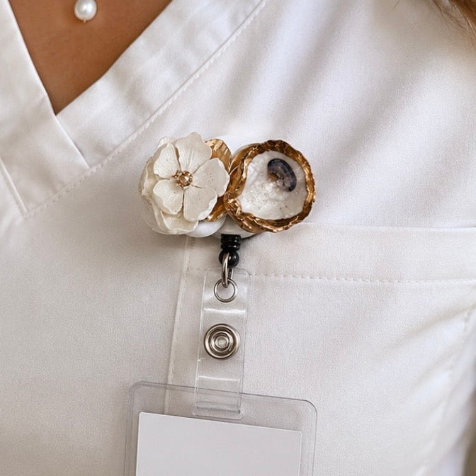 Badge reel set