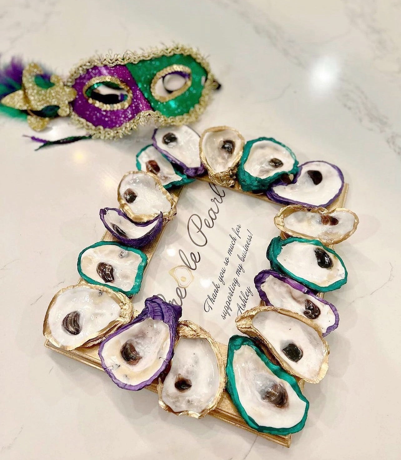 5x7 Mardi Gras Oyster frame