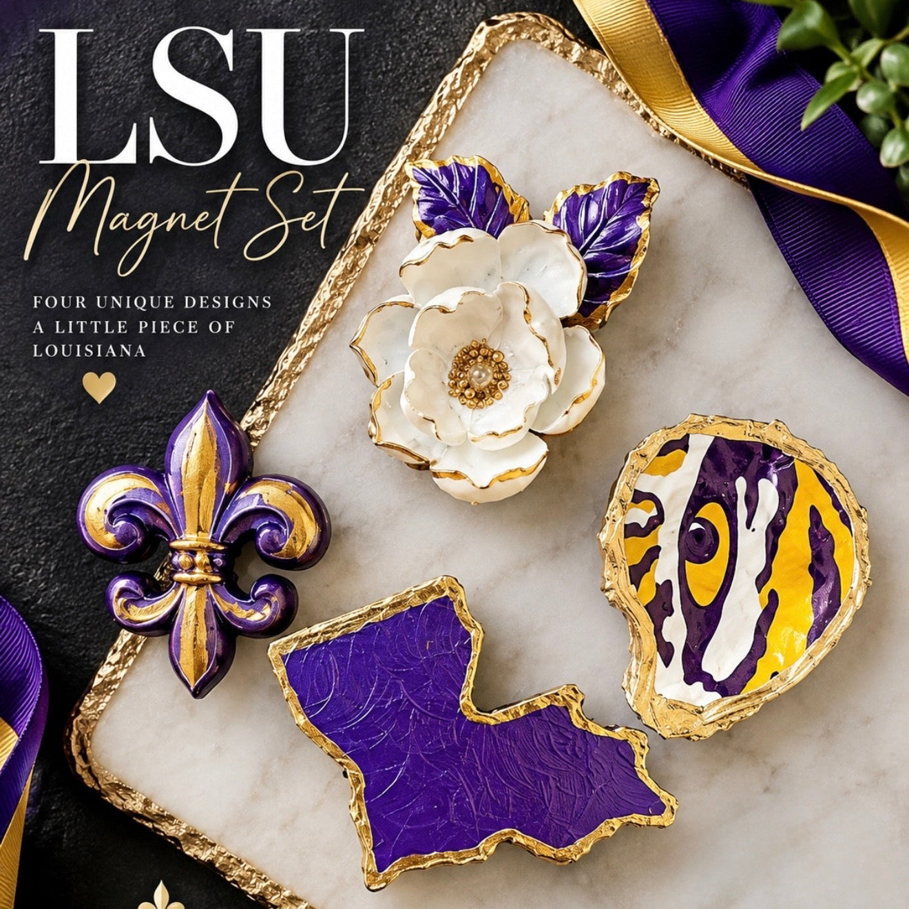 LSU magnet set