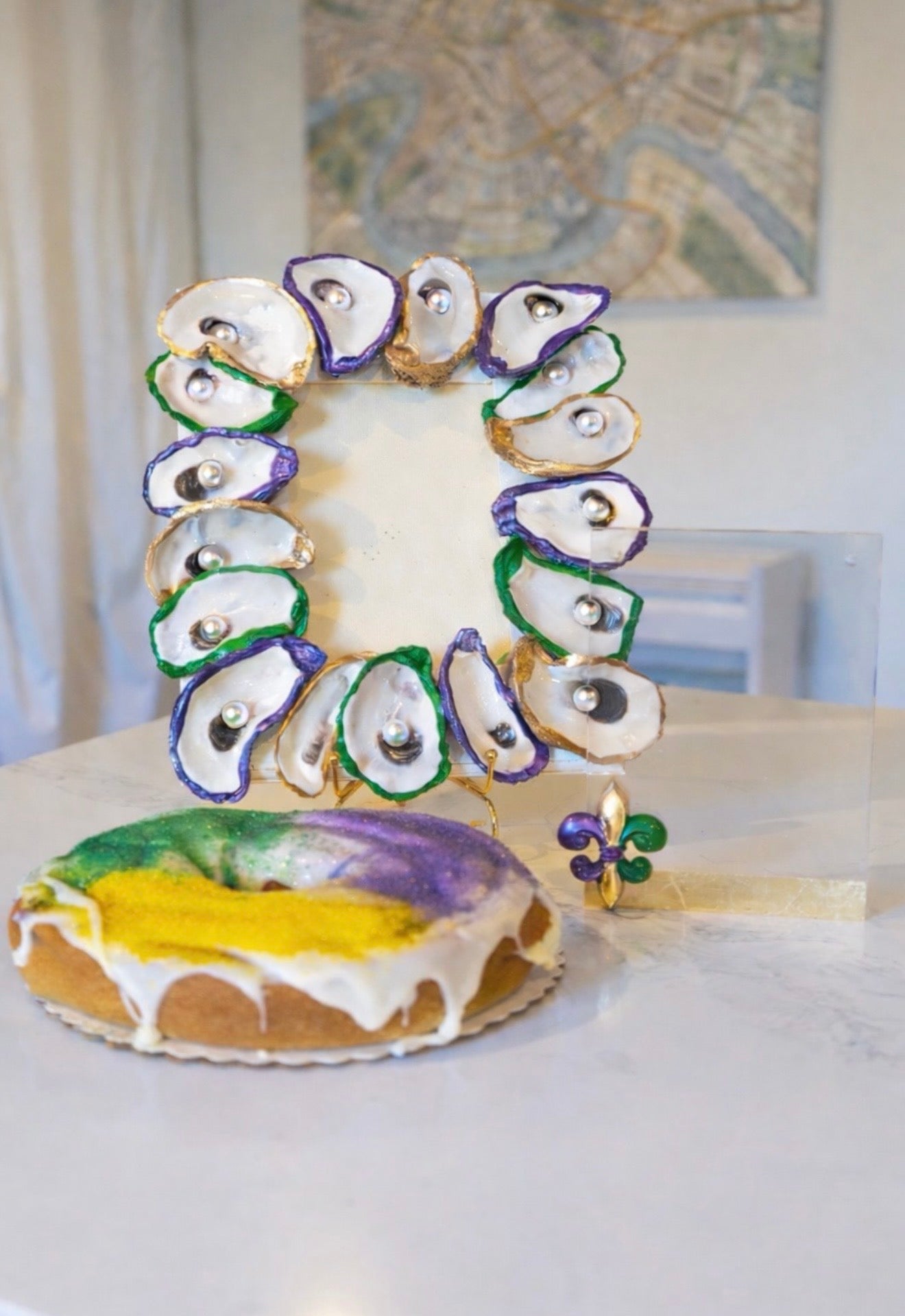 5x7 Mardi Gras Oyster frame