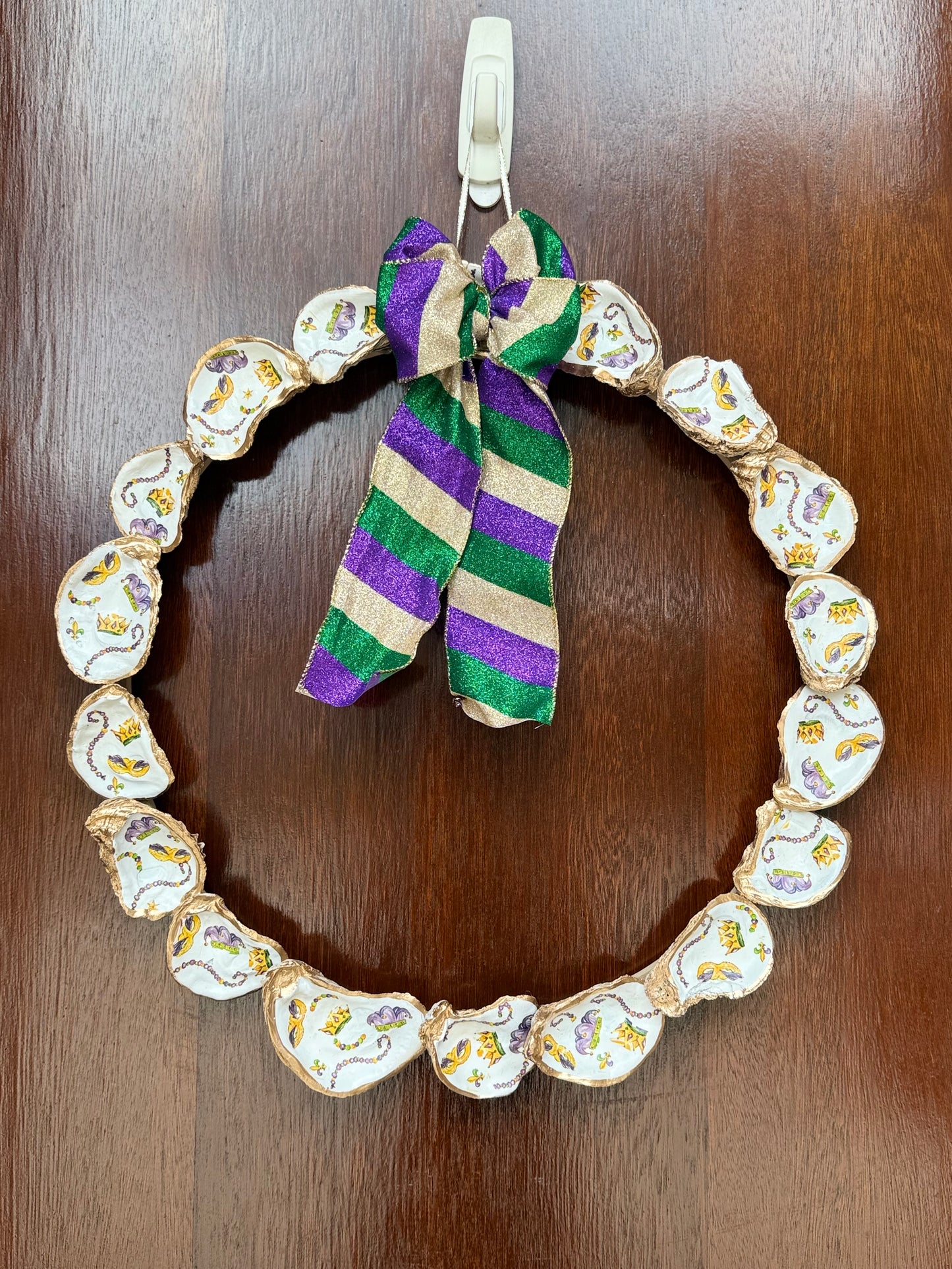 Mardi Gras door wreath