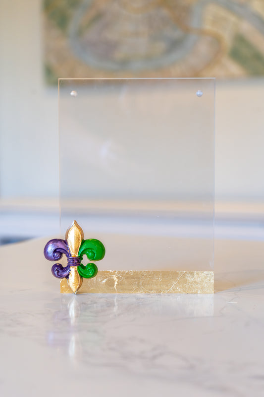 Mardi Gras Acrylic Frame (small)
